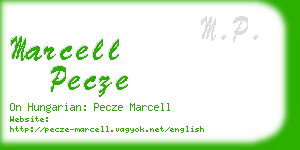 marcell pecze business card